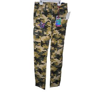 Vigoss Girls s Camo Ankle Skinny Pants Size 12 Cotton & Spandex Blend With Shiny